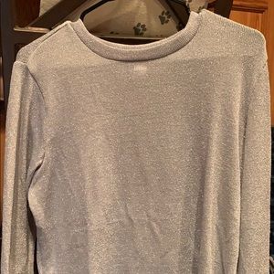 Gray sparkly sweater